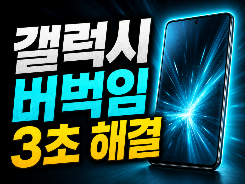 갤럭시 버벅임 3초 해결 자동 최적화 및 자동 다시 시작 설정 방법