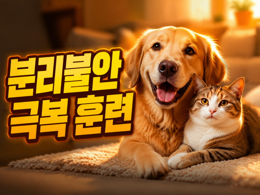 강아지 고양이 분리불안 증상과 훈련 방법 (2026 최신): 초보 집사 필수 가이드