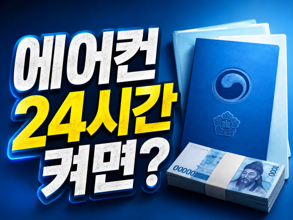 에어컨 24시간 켜도 괜찮을까? 2026 여름 누진구간·전기세 절약 완전정리