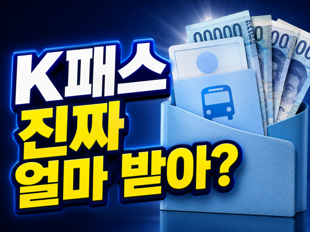 K-패스 환급률 계산 완전정리 – 모두의 카드로 진짜 얼마 받나 (2026)