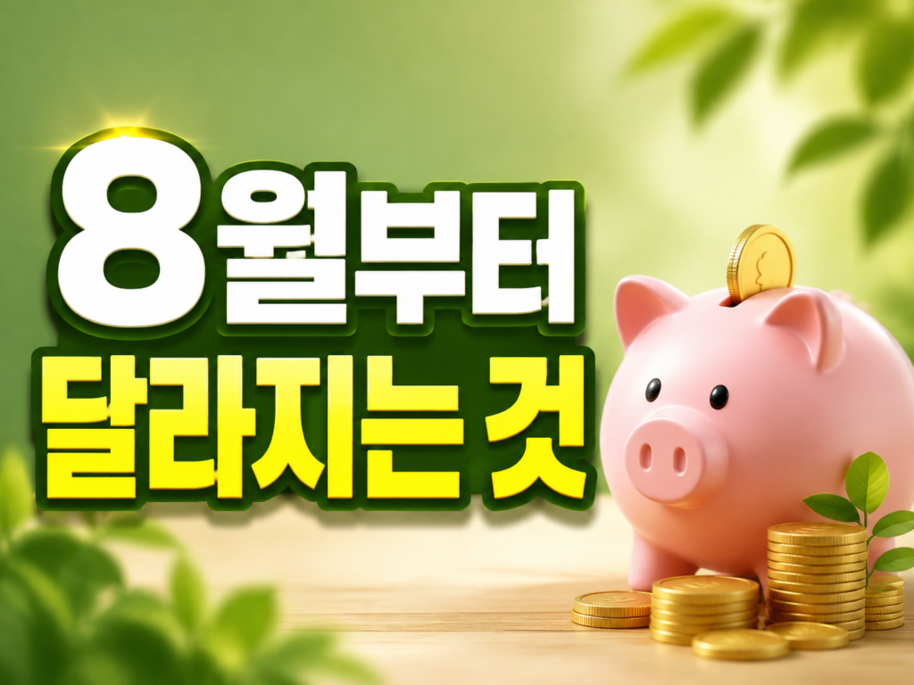 2026년 8월부터 달라지는 것 총정리: 단기 육아휴직·근로장려금 지급일·기준금리