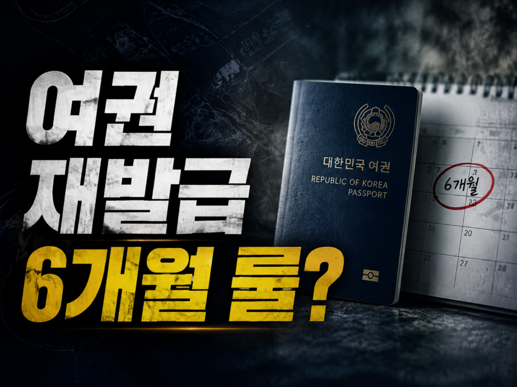 여권 재발급 온라인 신청·수수료 핵심만 정리 2026 (6개월 룰 주의)