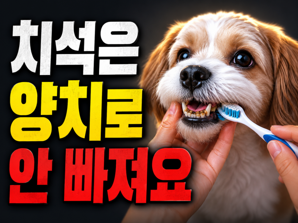 강아지 양치 시키는 법 — 사람 치약 안 되는 이유와 치석 관