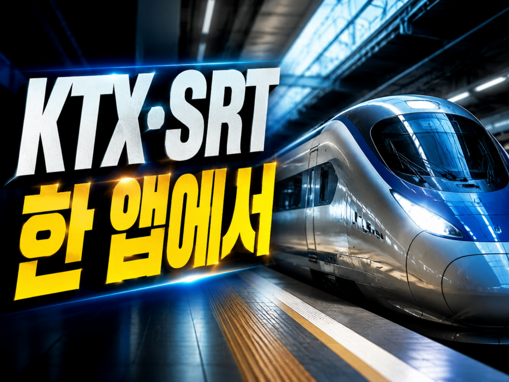 추석 기차표 예매, 코레일+ 앱으로 KTX·SRT 한 번에