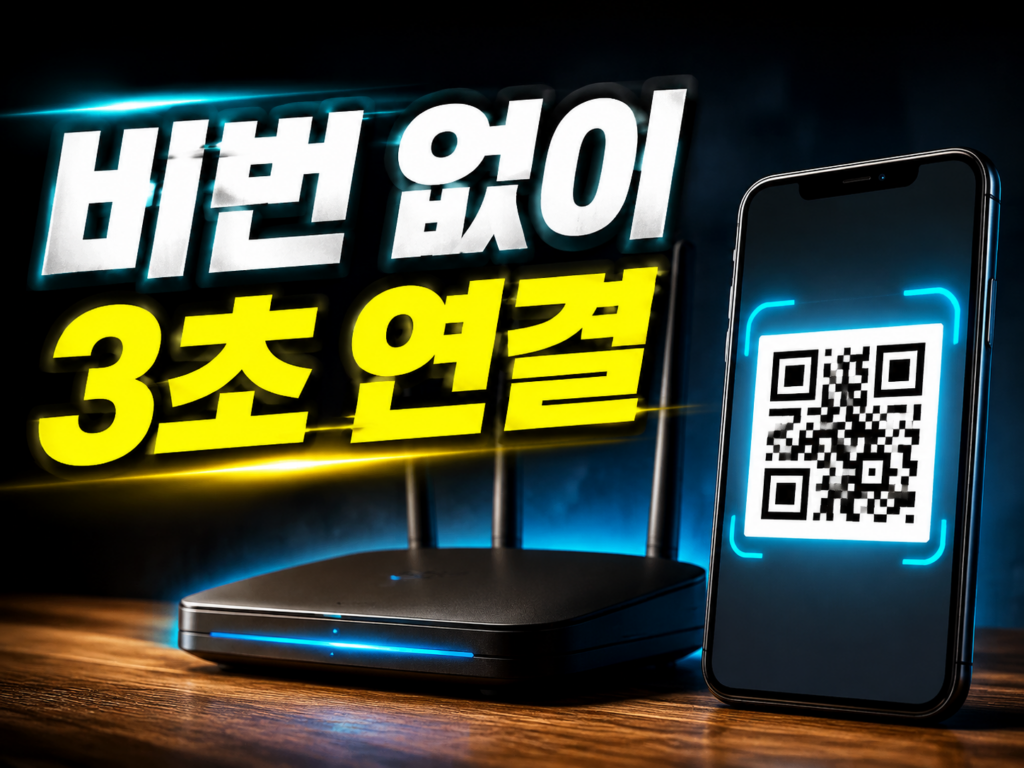 와이파이 비밀번호 확인·공유, 아이폰 갤럭시 QR 방법