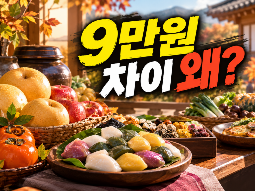 2026 추석 차례상 비용 30만원 — 전통시장이 9만원 싼