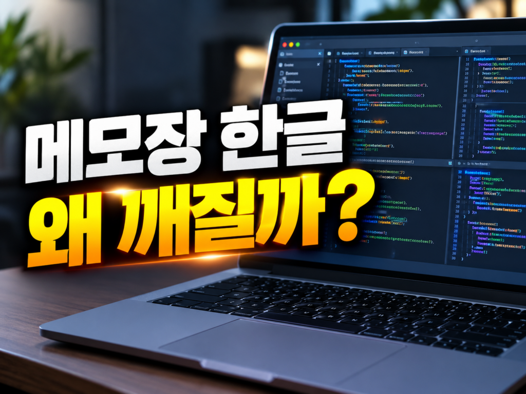 Notepad++ 설치·사용법 — 메모장 한글 깨짐 해결