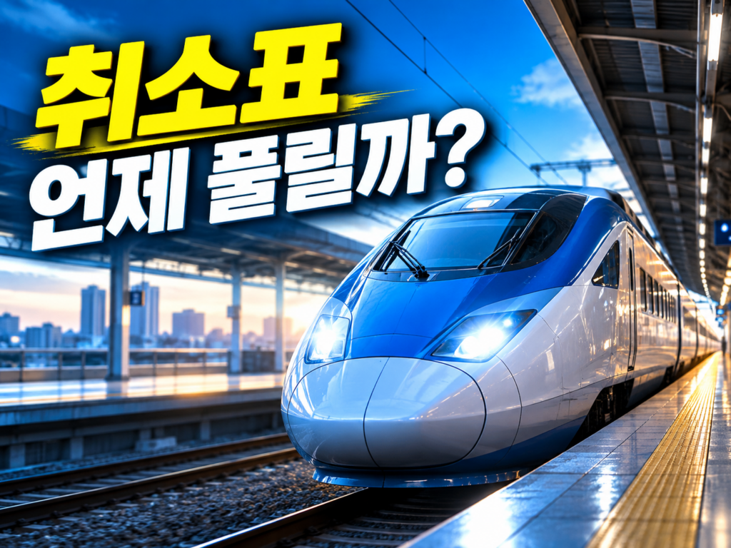추석 기차표 취소표, 22~23일에 쏟아져요 — 잡는 법 총정