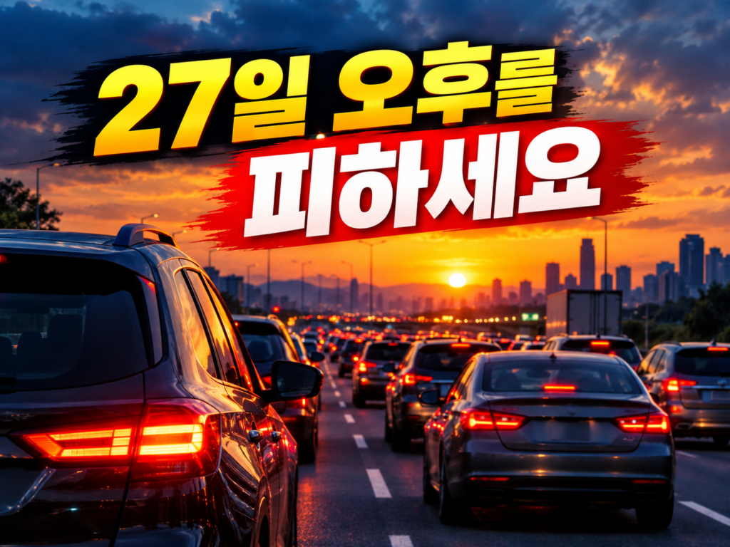 추석 귀경길 언제 출발? 27일 오후 피하고 실시간 앱으로 확
