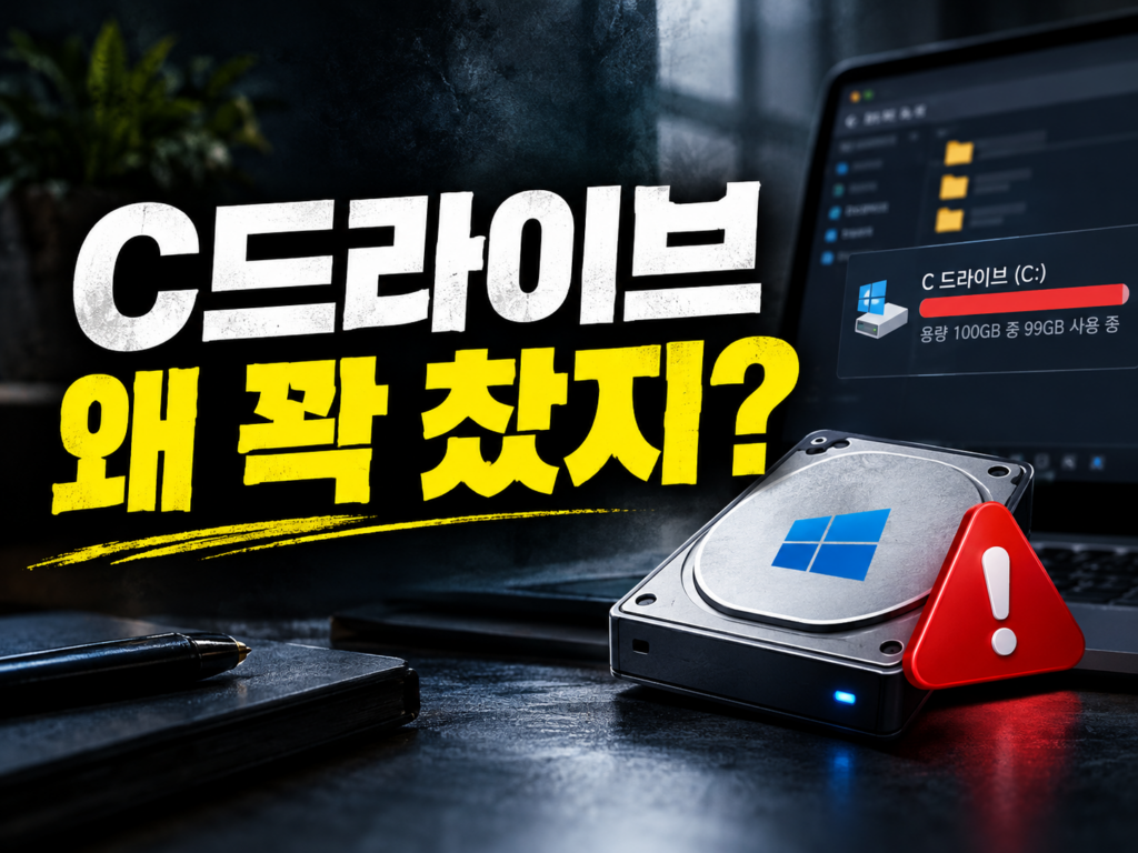 C드라이브 용량 부족 — 잡아먹는 파일 찾는 무료 WizTre