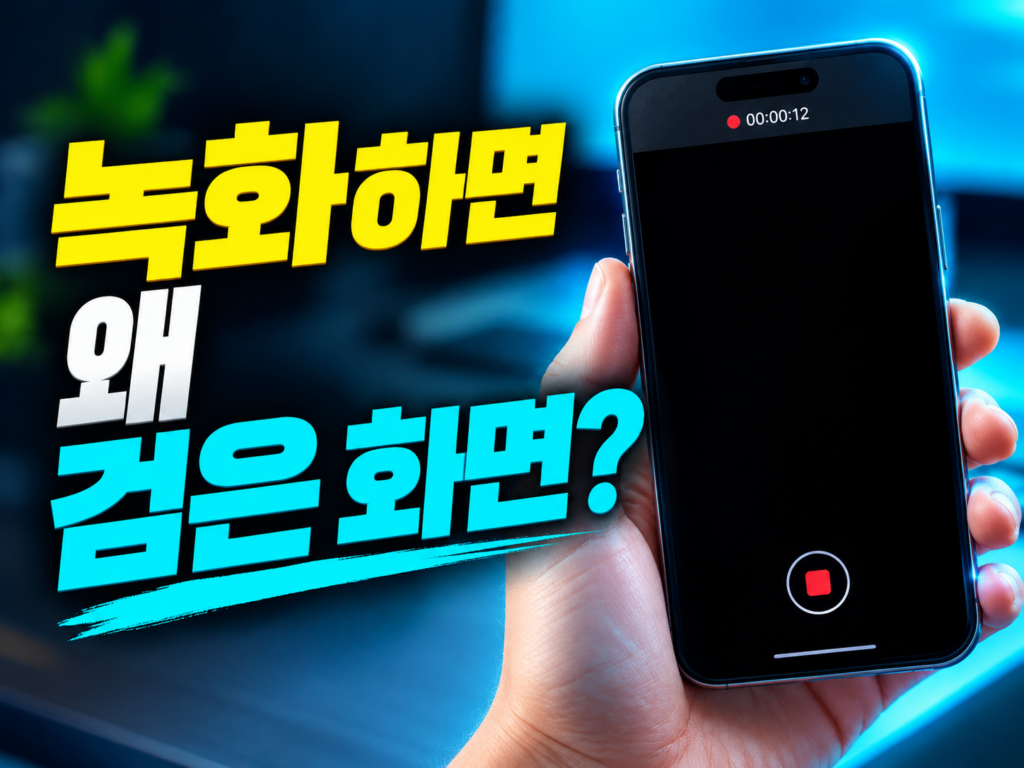 아이폰·갤럭시 화면 녹화하는 법, 소리 넣고 검은 화면까지 해