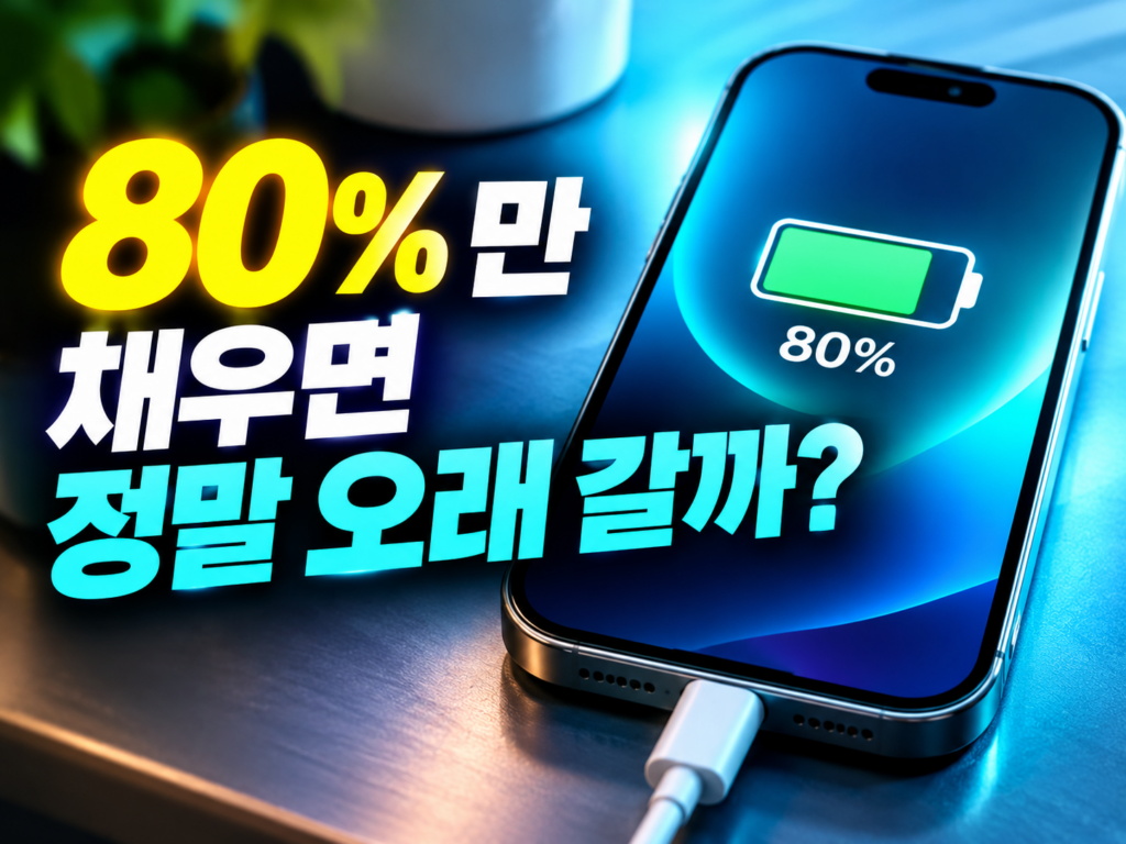 아이폰 충전 한도 80% 설정법 — 켜야 할 사람, 끄고 써도