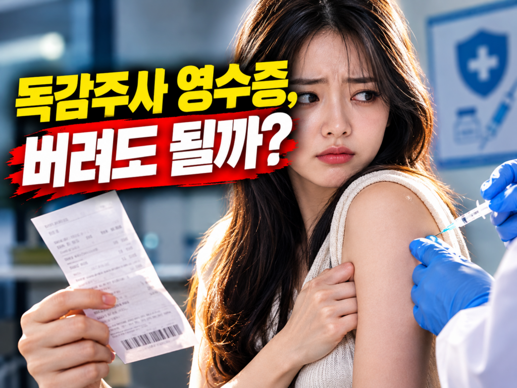 독감 유료 접종 3~5만원, 영수증 버리기 전에 확인할 3가지