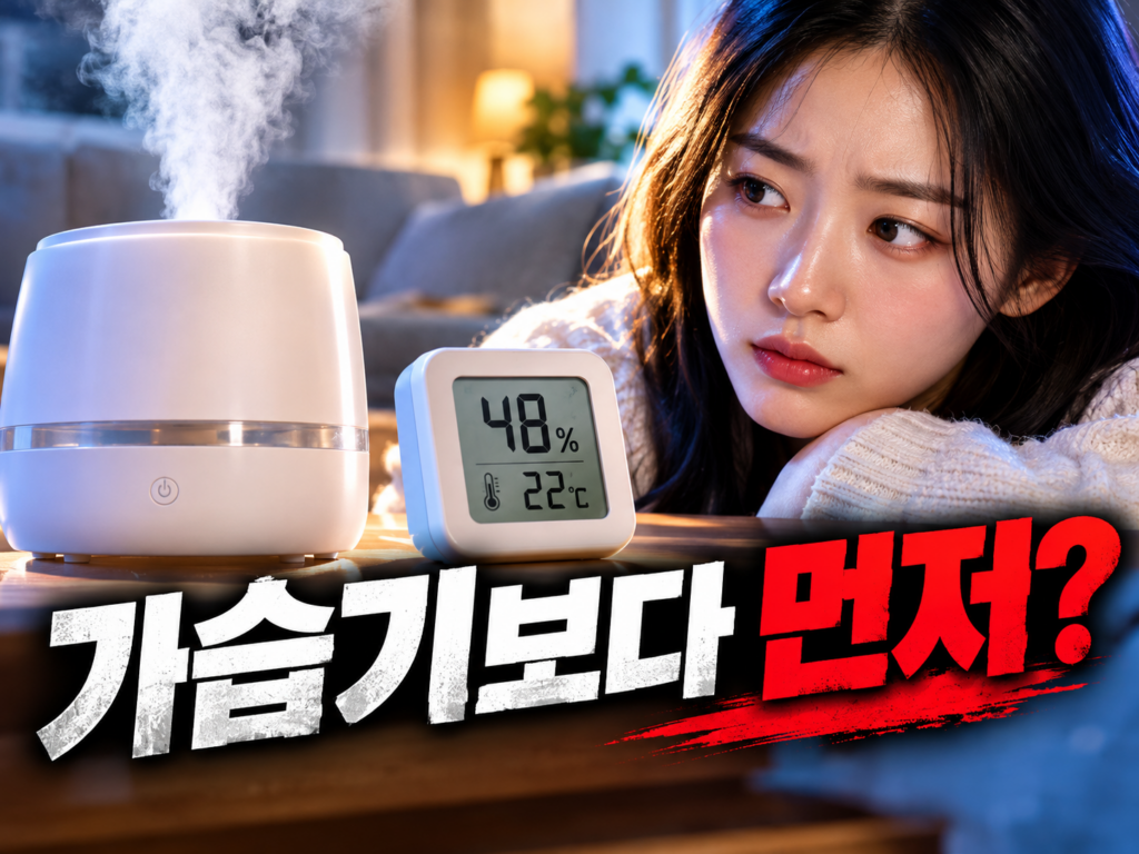 가습기 틀기 전 습도계부터 사세요 — 환절기 실내 습도 40~