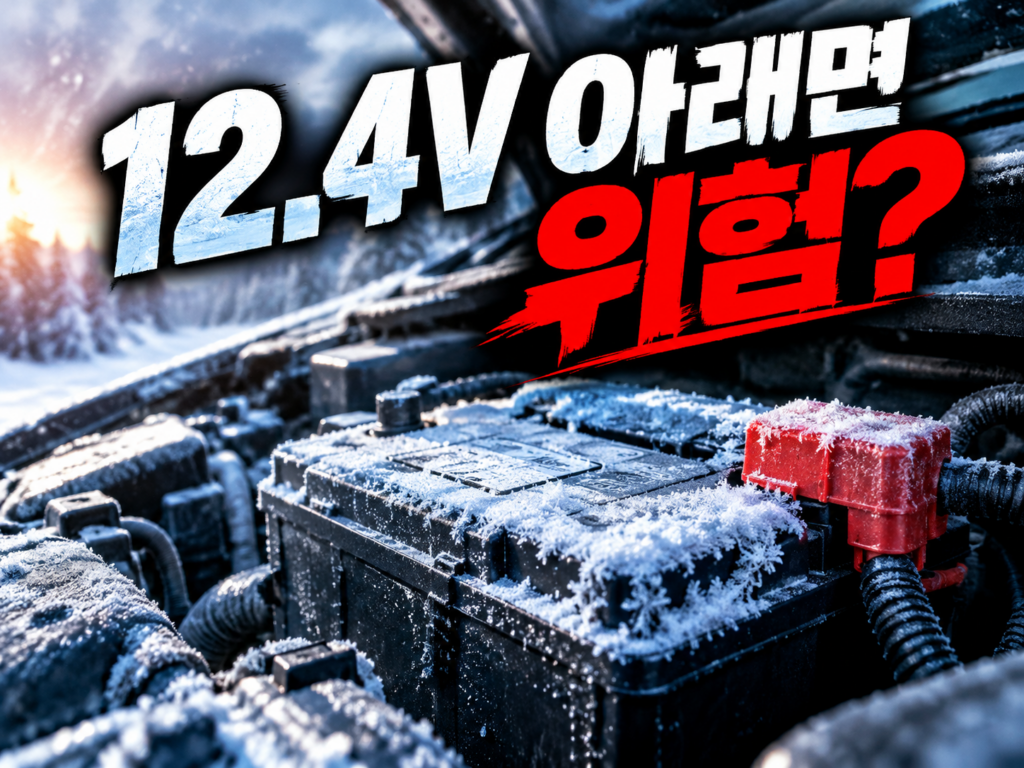 겨울 아침 시동 안 걸릴 때 대비, 배터리 전압 3분 점검법
