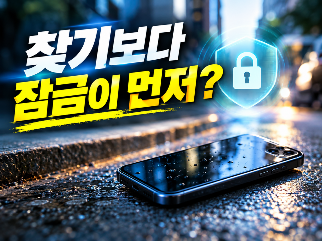 휴대폰 잃어버렸을 때 첫 10분 순서 — 분실신고·원격잠금·소