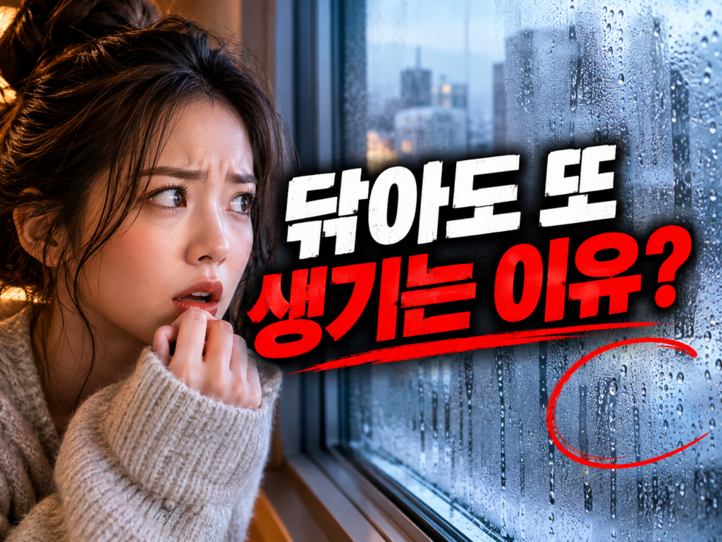겨울 창문 결로 곰팡이, 환기보다 먼저 봐야 할 습도 40~6