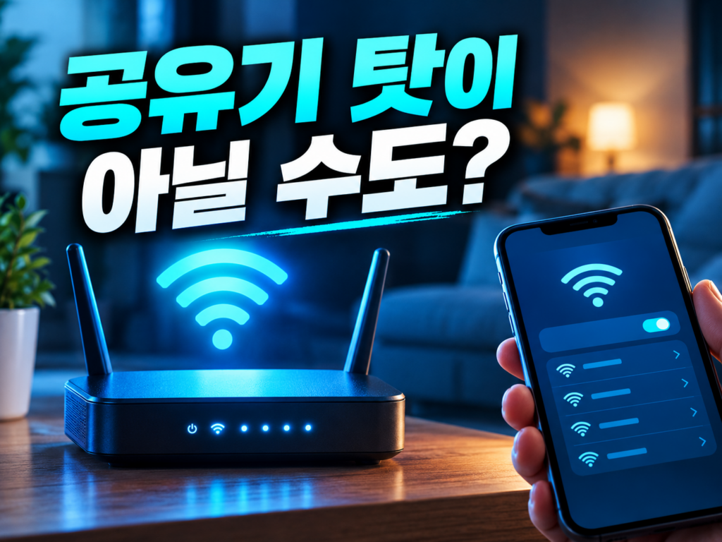 와이파이 느릴 때 공유기 바꾸기 전에 해볼 5가지 순서