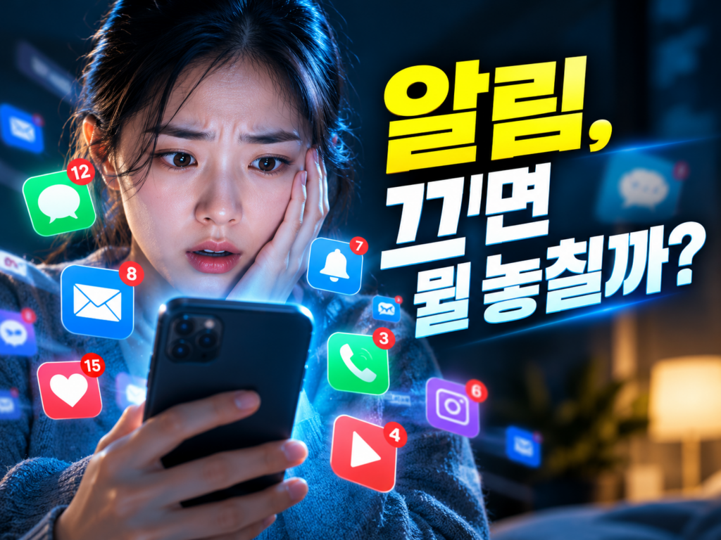 폰 알림 하루 100개 넘을 때, 아이폰·갤럭시 알림 정리 순