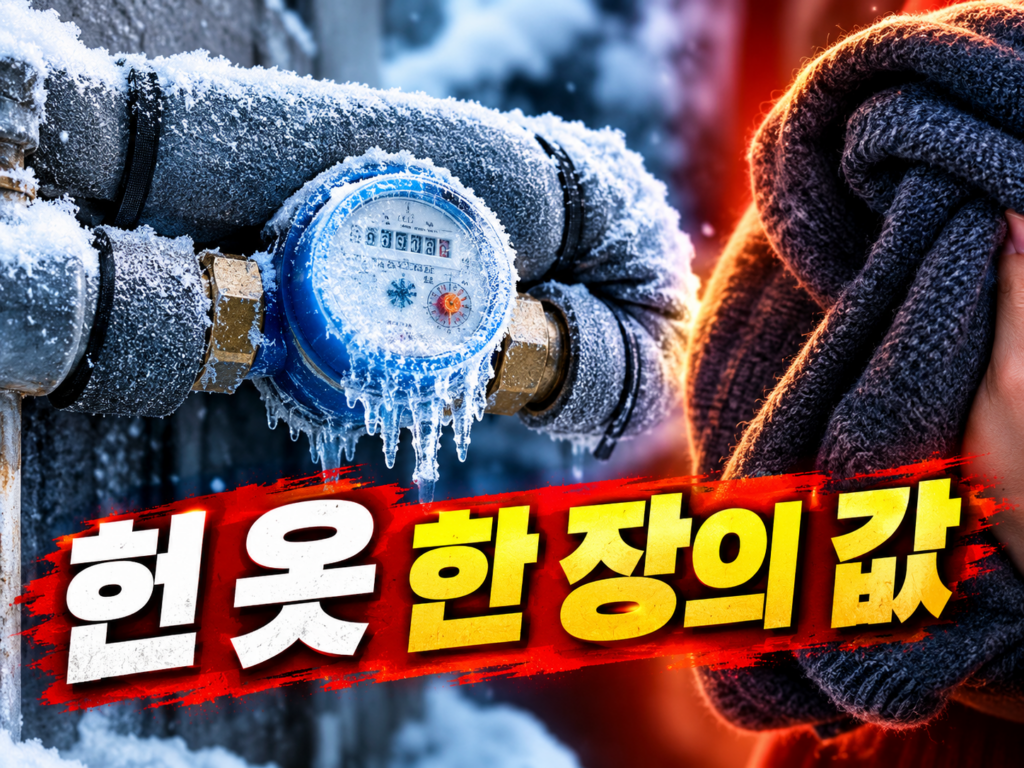 수도계량기 동파 예방, 헌 옷 한 장이면 4만 원 아낍니다 (