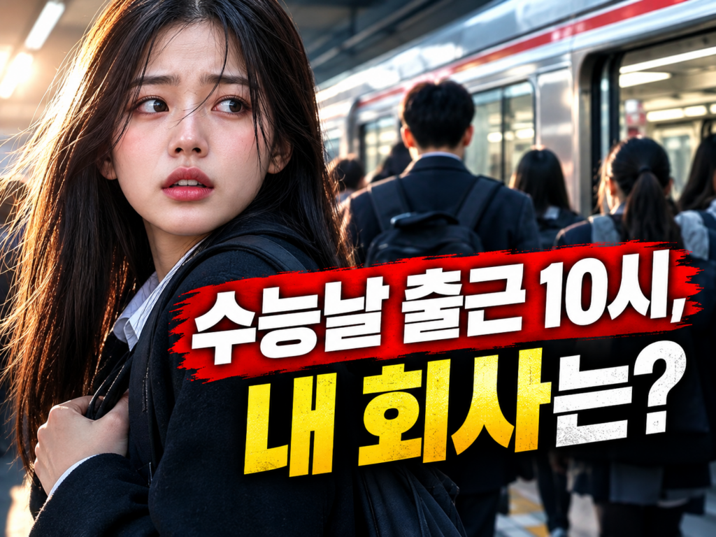 수능날 출근은 10시? 11월 19일 지하철·차량 통제·소음